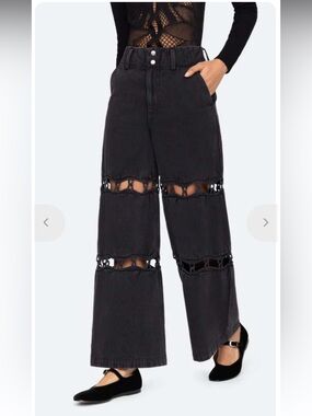 Sea New York Luz High Waisted Cut Out Jeans- size 8